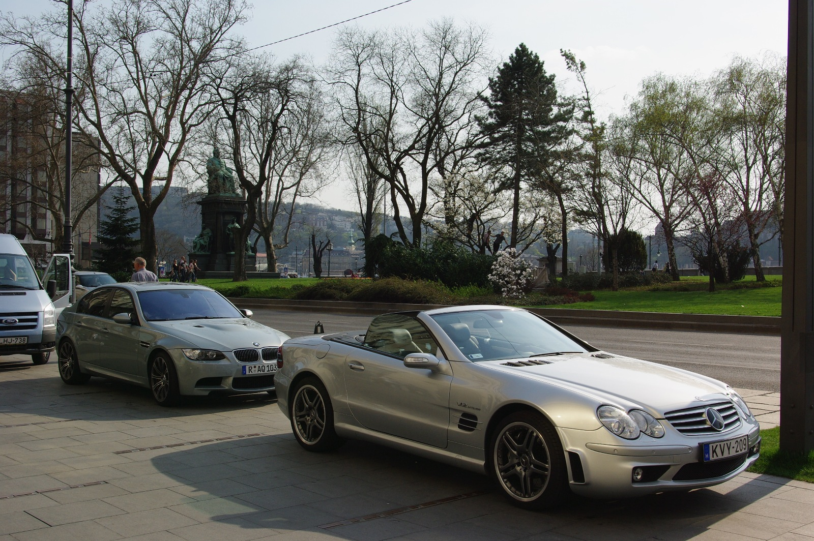 Mercedes SL65 AMG & BMW M3 (1)