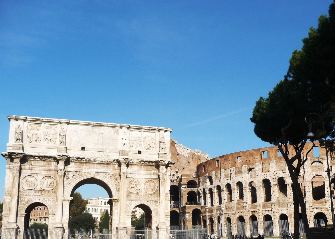 Róma - Arco di Constantino és a Colosseo