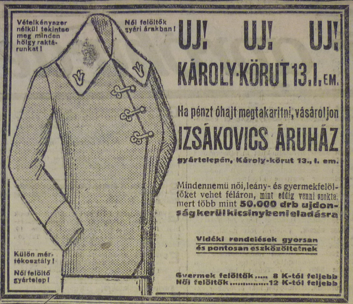 KarolyKrt13-1913Augusztus-AzEstHirdetes