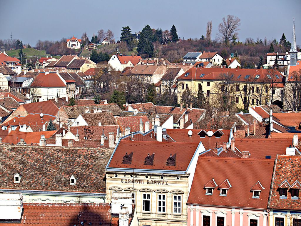 kilátás a Tűztoronyból