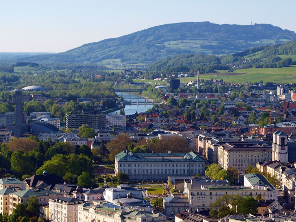 Salzburg, panoráma - duzassztó