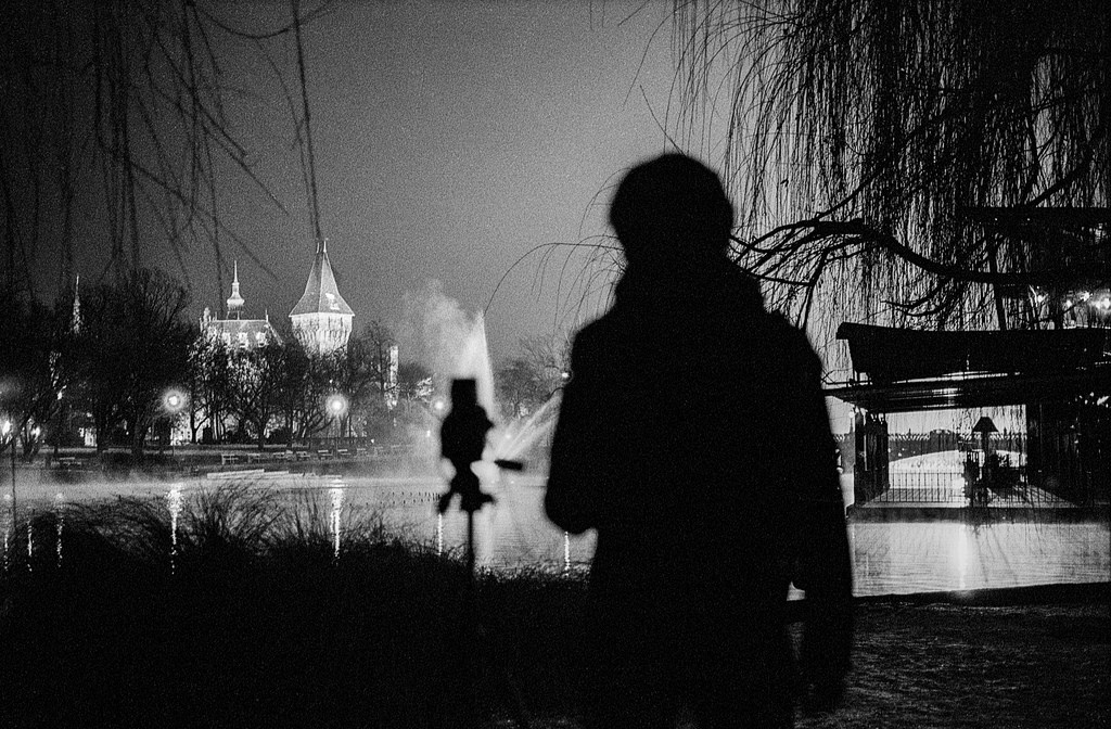 photographer silhouette - Leica M2 Summicron 50mm f2 Ilford HP5 