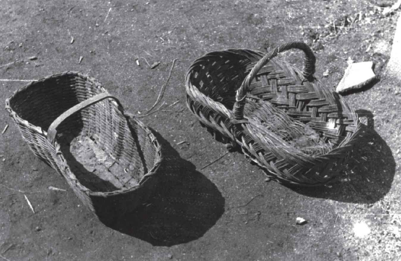 Karkosár háncsból és fűzfavesszőből. 1964.