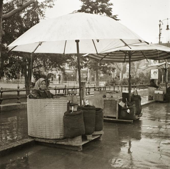 Szeged, Széchenyi tér, paprikaárusok, 1936.