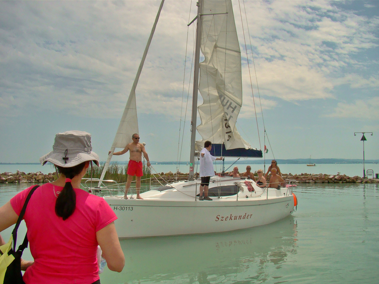 2014 július 5 Veszprémtől Balatonfüredig hajókázos bringatúra (5