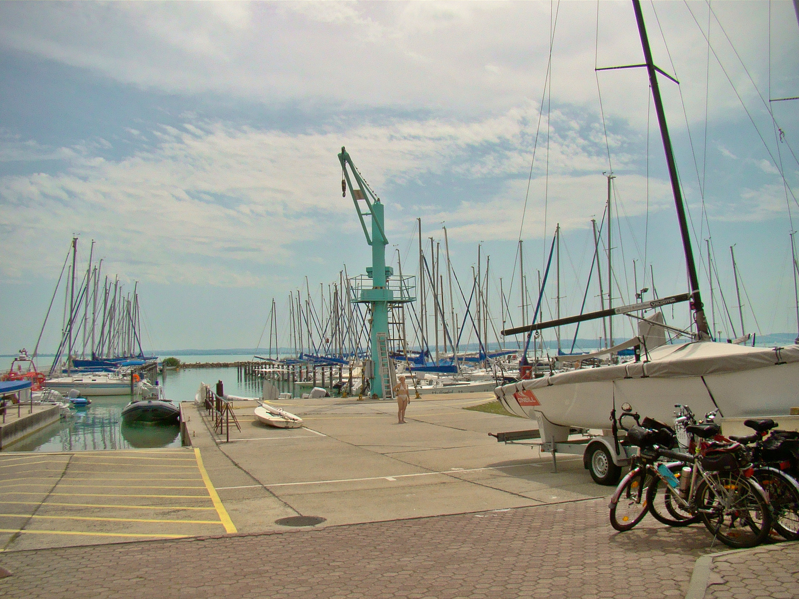 2014 július 5 Veszprémtől Balatonfüredig hajókázos bringatúra (4