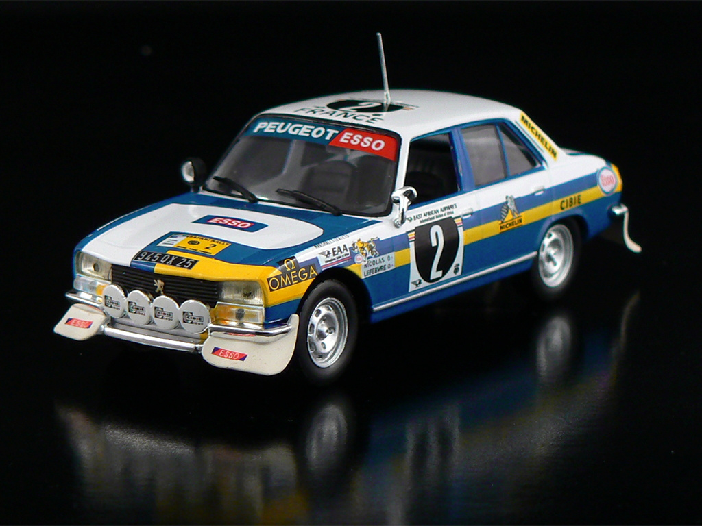 Matchboxshop IXO Peugeot 504 Safari Rally 1976