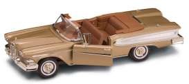 Yatming 1958 Ford Edsel Citation Convertible, Gold 1-18