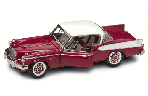 Yatming 1958 STUDEBAKER GOLDEN HAWK CLARET 1-18