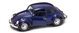 Yatming 1967 Volkswagen Beetle, Dark Blue 1-18