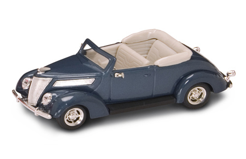 Yatming 1937 FORD V8 CONVERTIBLE DARK BLUE 1-43