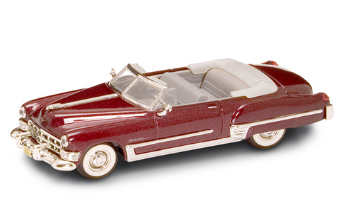 Yatming 1949 CADILLAC COUPE DEVILLE BURGUNDY 1-43