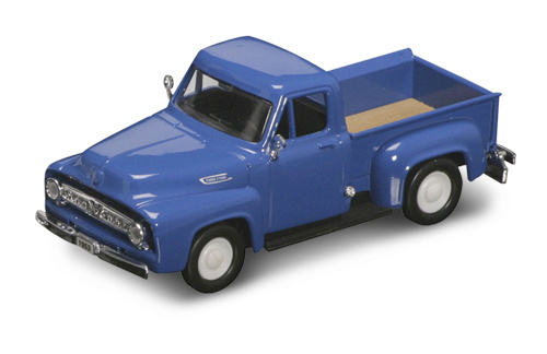 Yatming 1953 FORD F-100 PICK UP BLUE 1-43