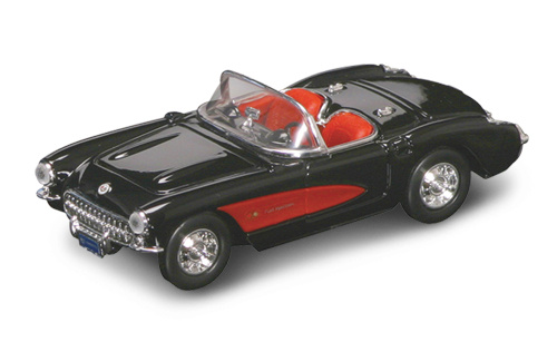 Yatming 1957 CHEVROLET CORVETTE BLACK 1-43