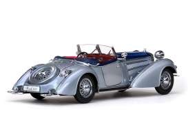 SunStar 1939 Horch 855 Special Roadster, Silver 1-18 02