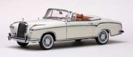 SunStar 1958 Mercedes Benz 220 SE Open Convertible, White 1-18 0