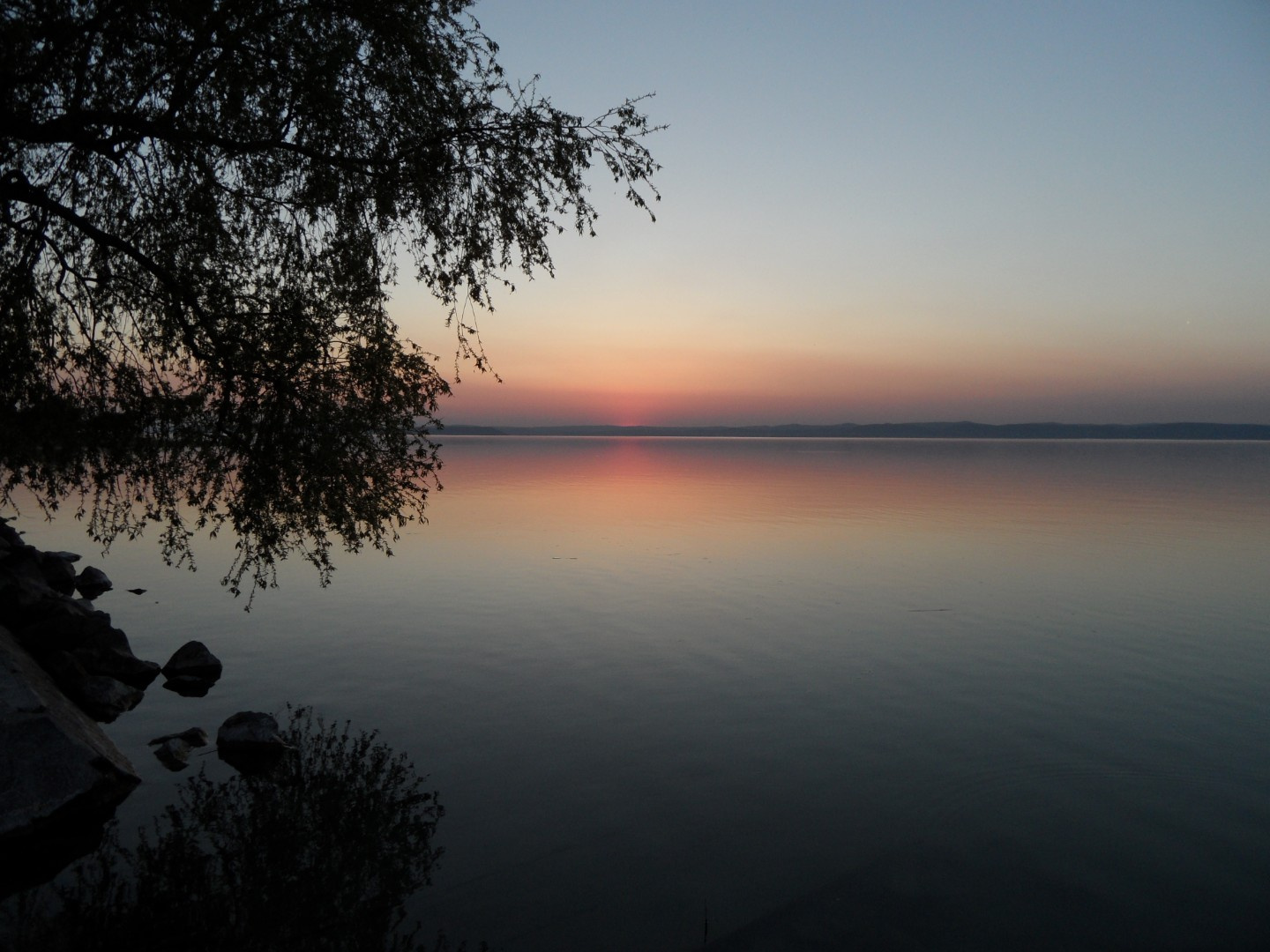 Naplemente siófokról Tihanynál