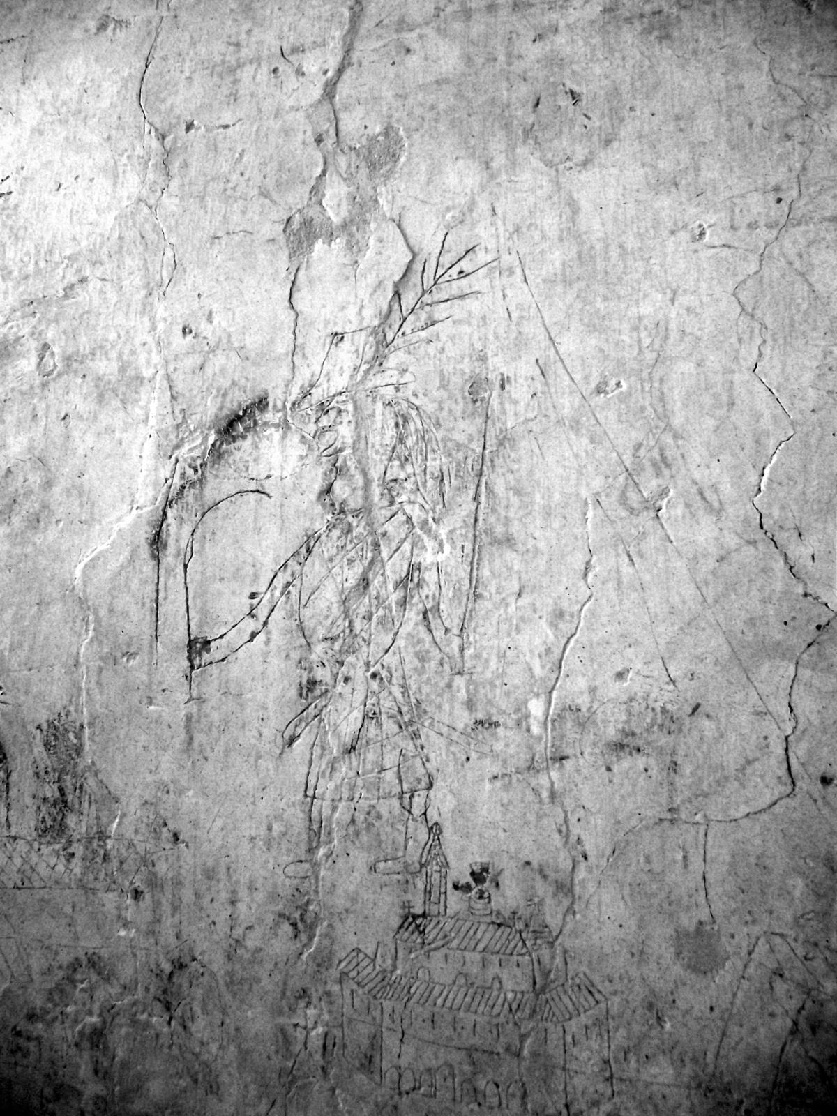 Siklósi vár Garabonciás középkori falfirka (4)