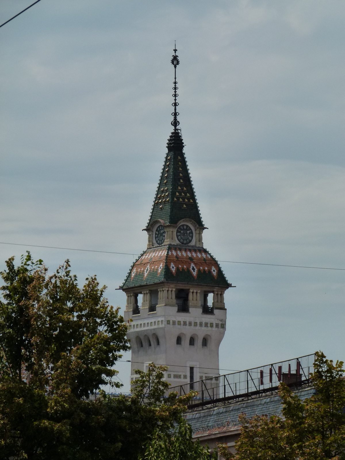 Marosvásárhely - Maros megyei Tanács épületének tornya (P1230049