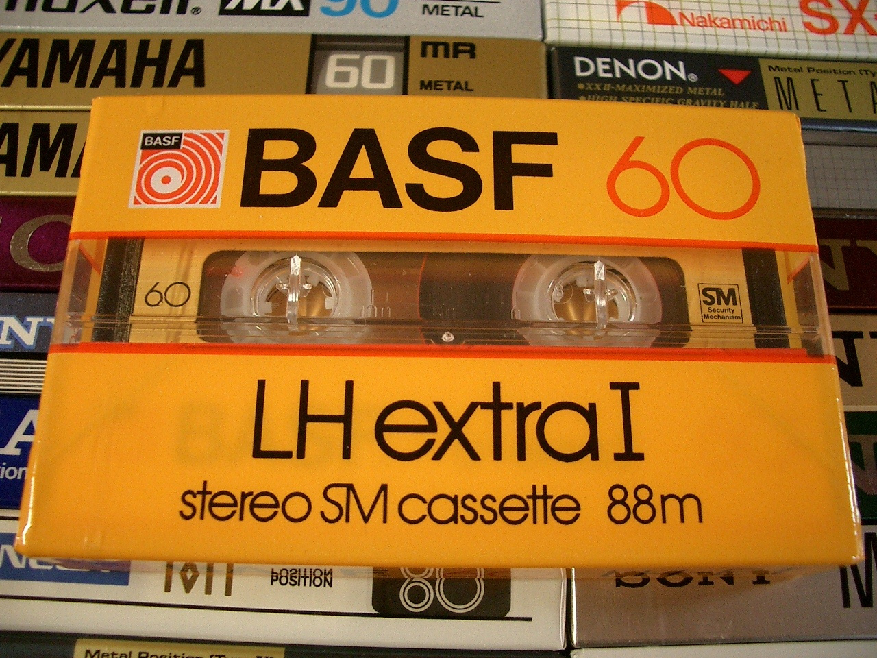 BASF LH-EI 60 Ger SM printed on the cassette shell RARE 1981