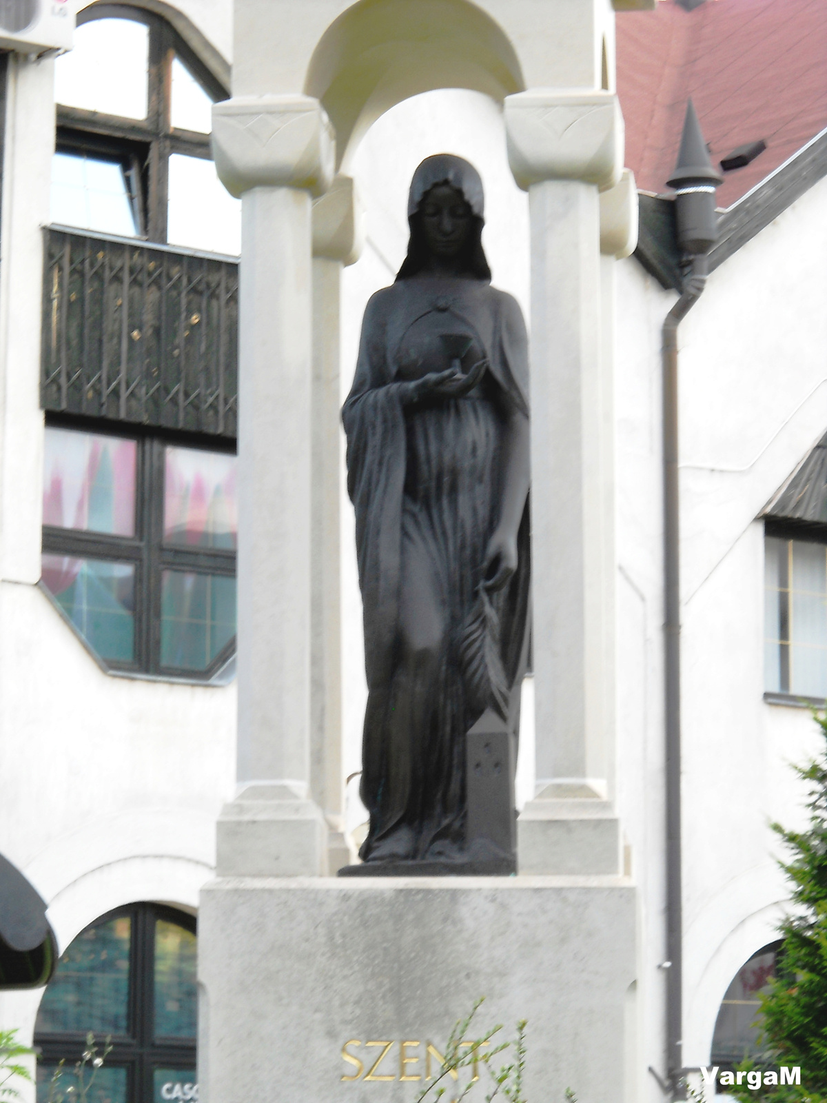 Szent Borbála szobor Tb-án