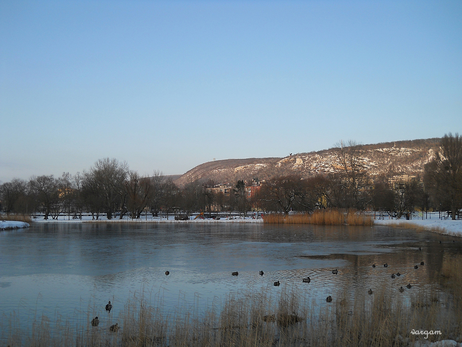 Tatabánya Csónakázó tó 2015.jan.26