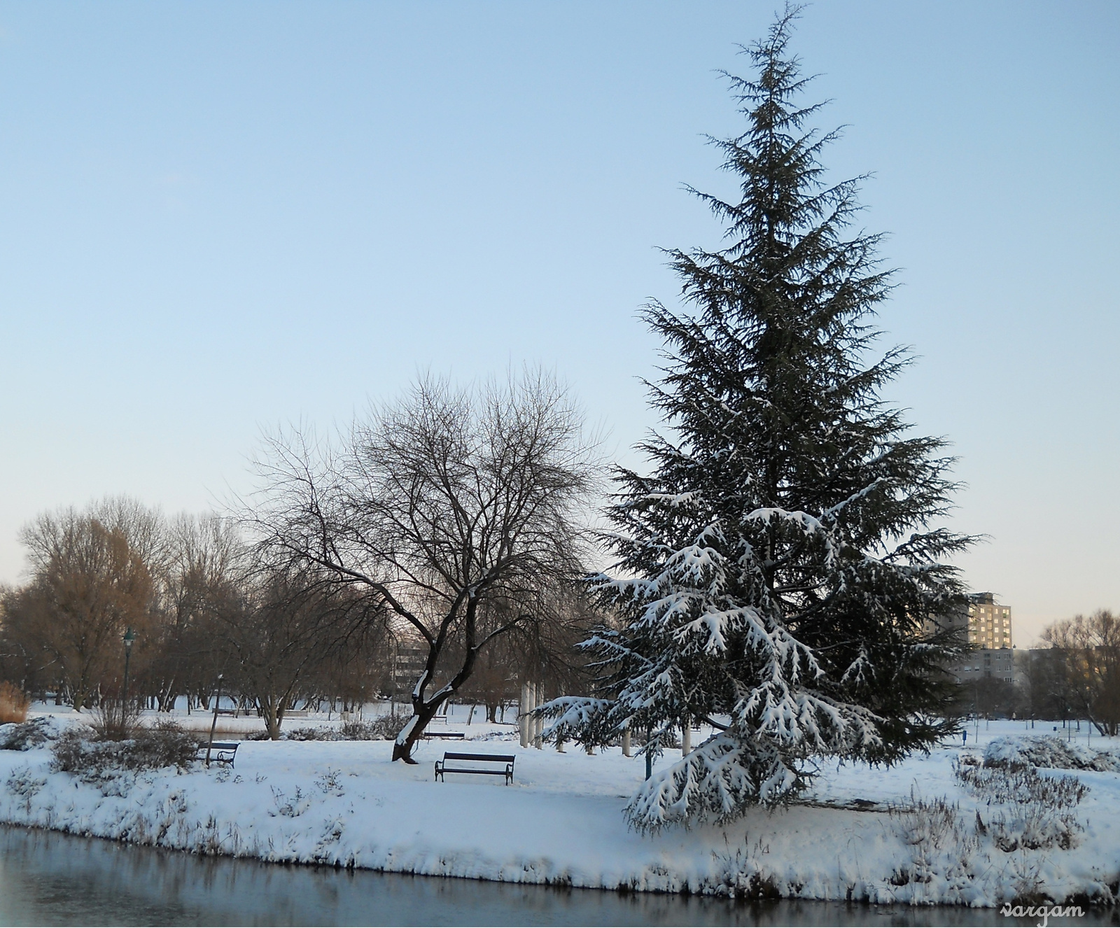 Tatabánya Csónakázó tó 2015.jan.26