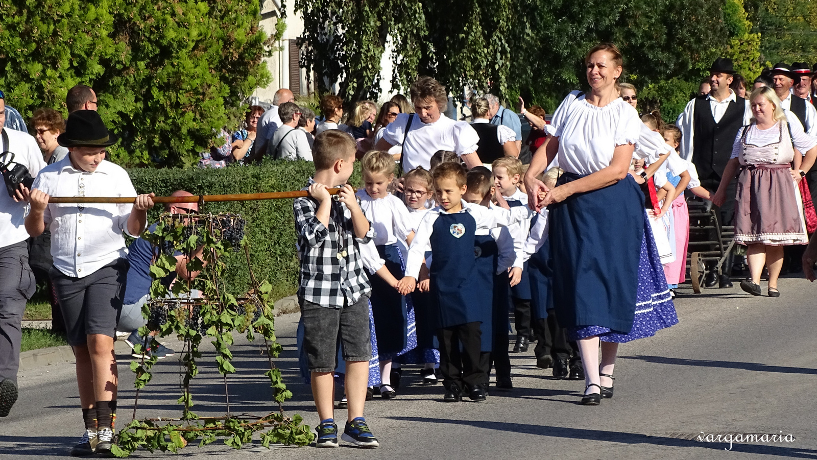 Szüreti felvonulás. Alsógalla. 2024. 09