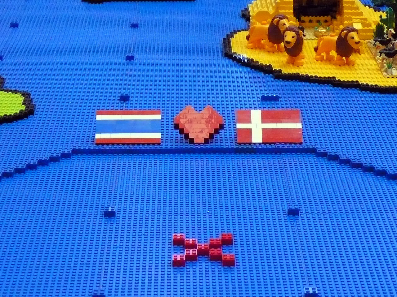 flags heart