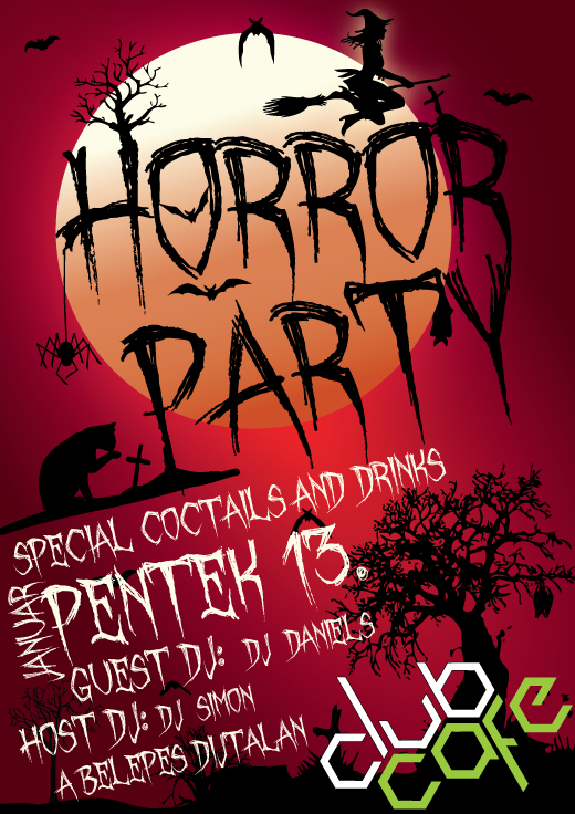 ClubCafe poster 20120113 Horror party.png