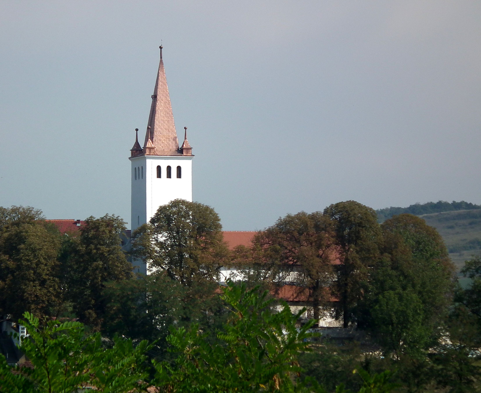 Széki Református templom felújított teteje