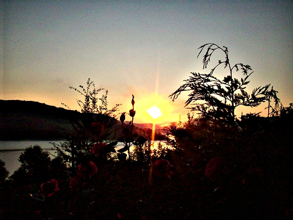Napkelte, Bözödi tó, Erdély. 2011.szeptember