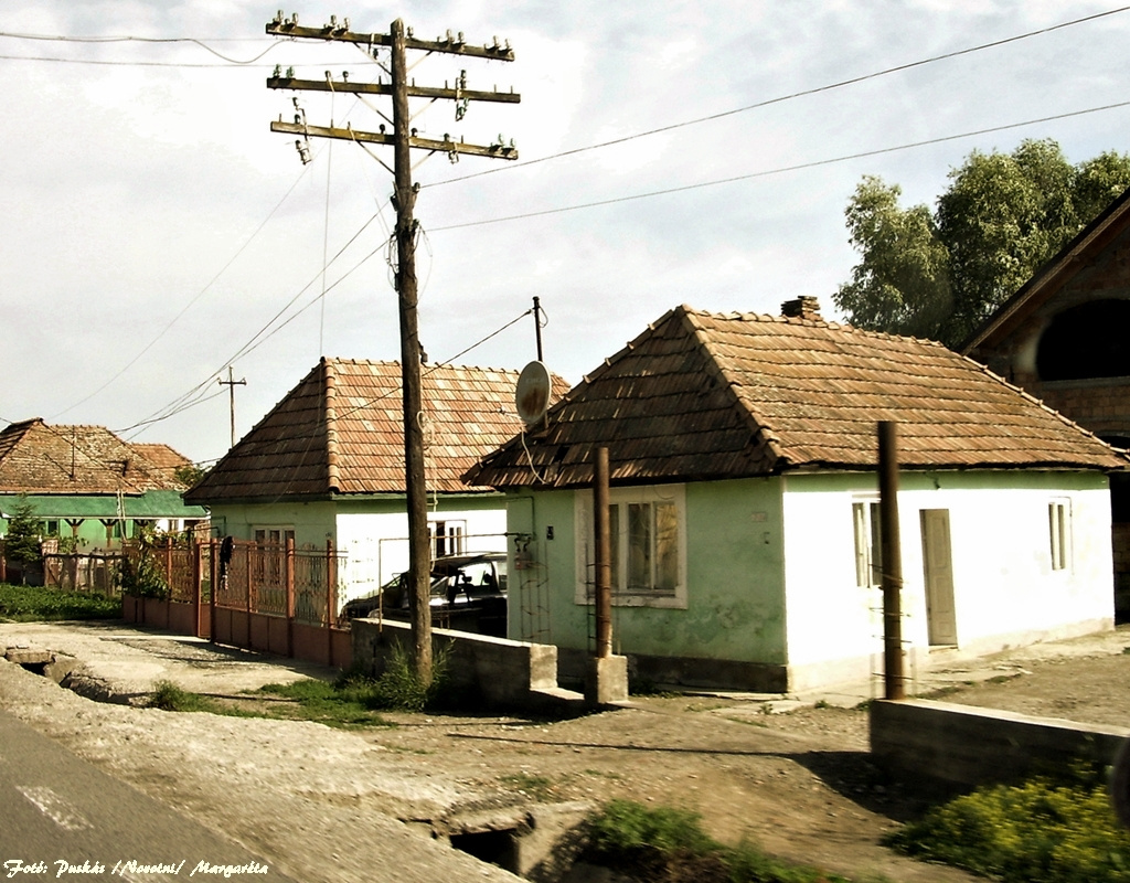Székelygőcs (Găeşti), Erdély. Utcakép