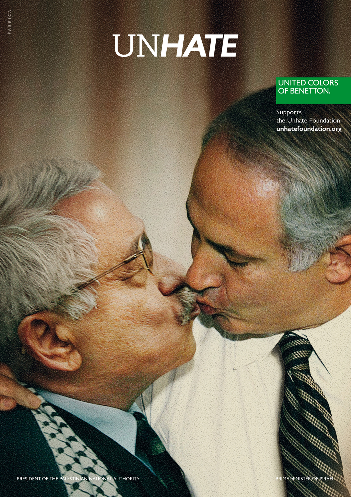 benetton unhate abbas netanyahu sp