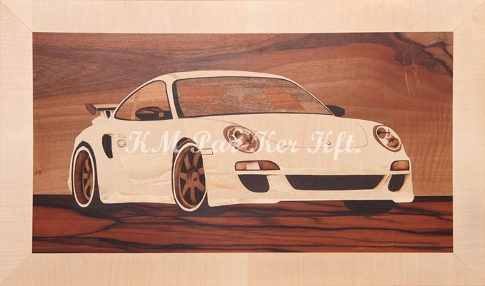 ik00117 Feher Porsche intarzia kep