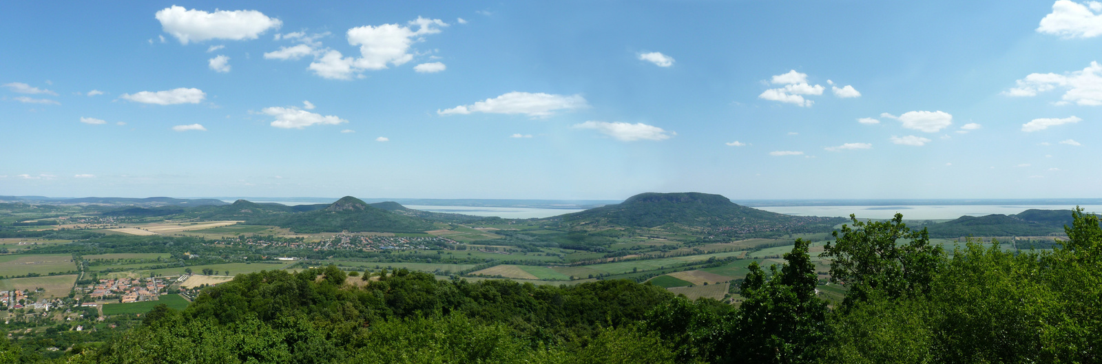 Balaton panoráma a Szent György-hegyről
