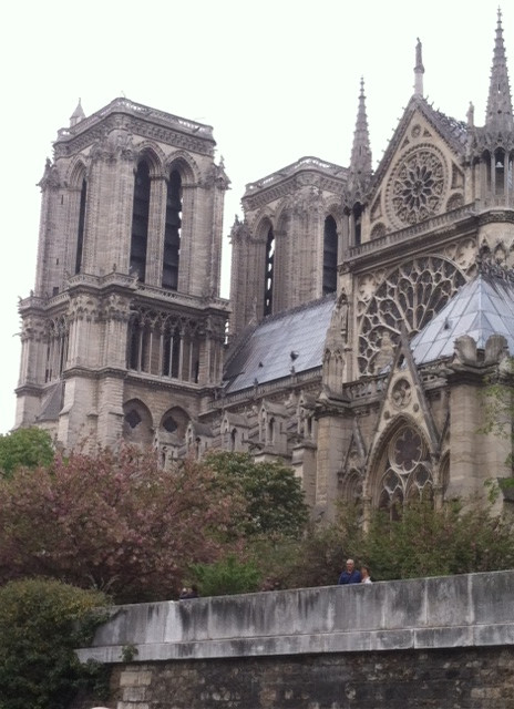 A Notre Dame a vizről nézve