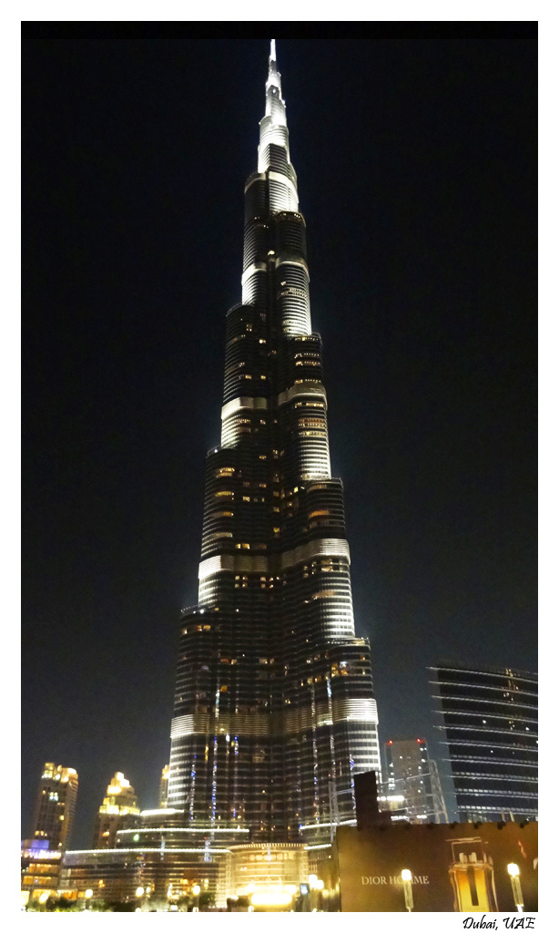 Burj Khalifa at night