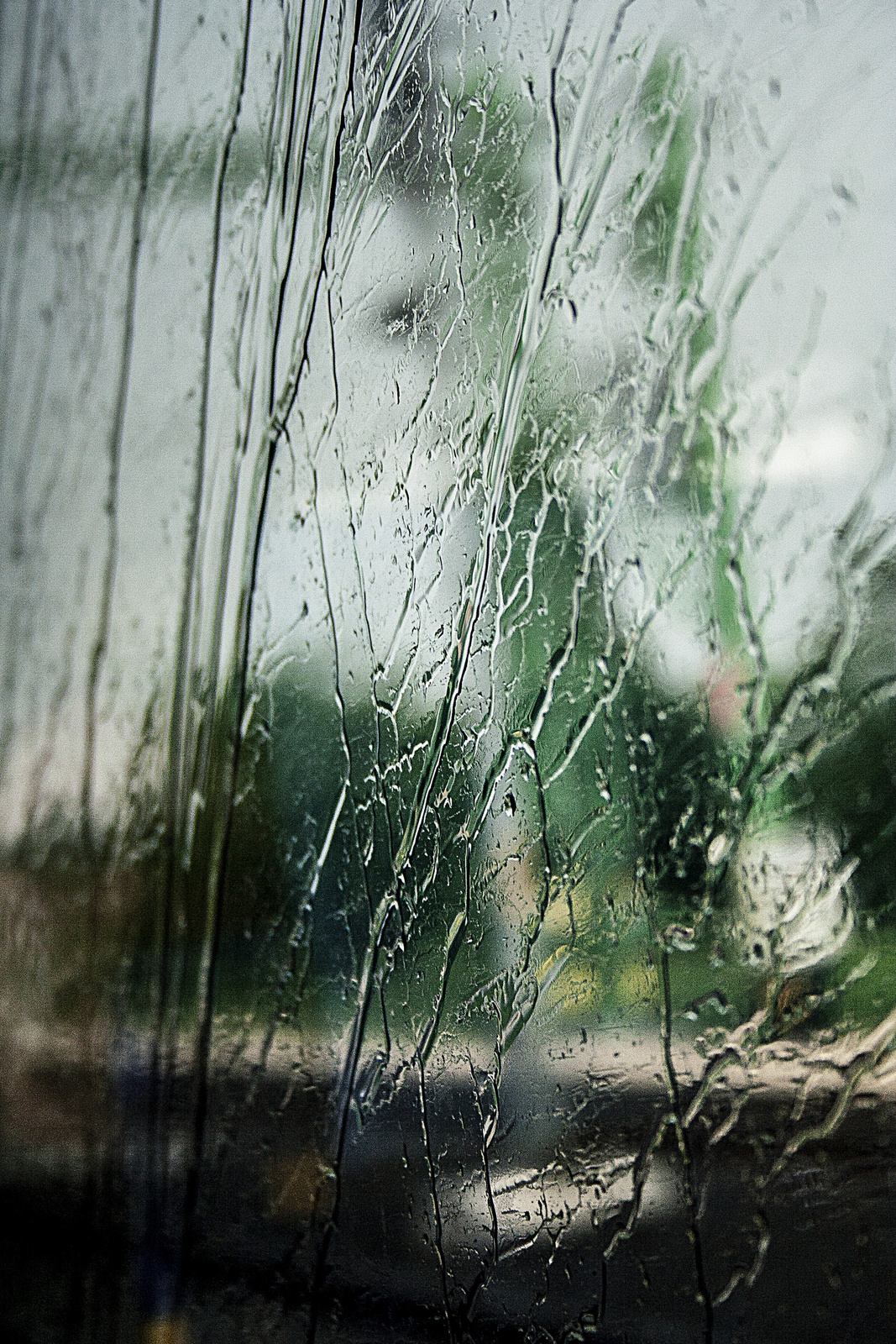 vonat, ablak, eső