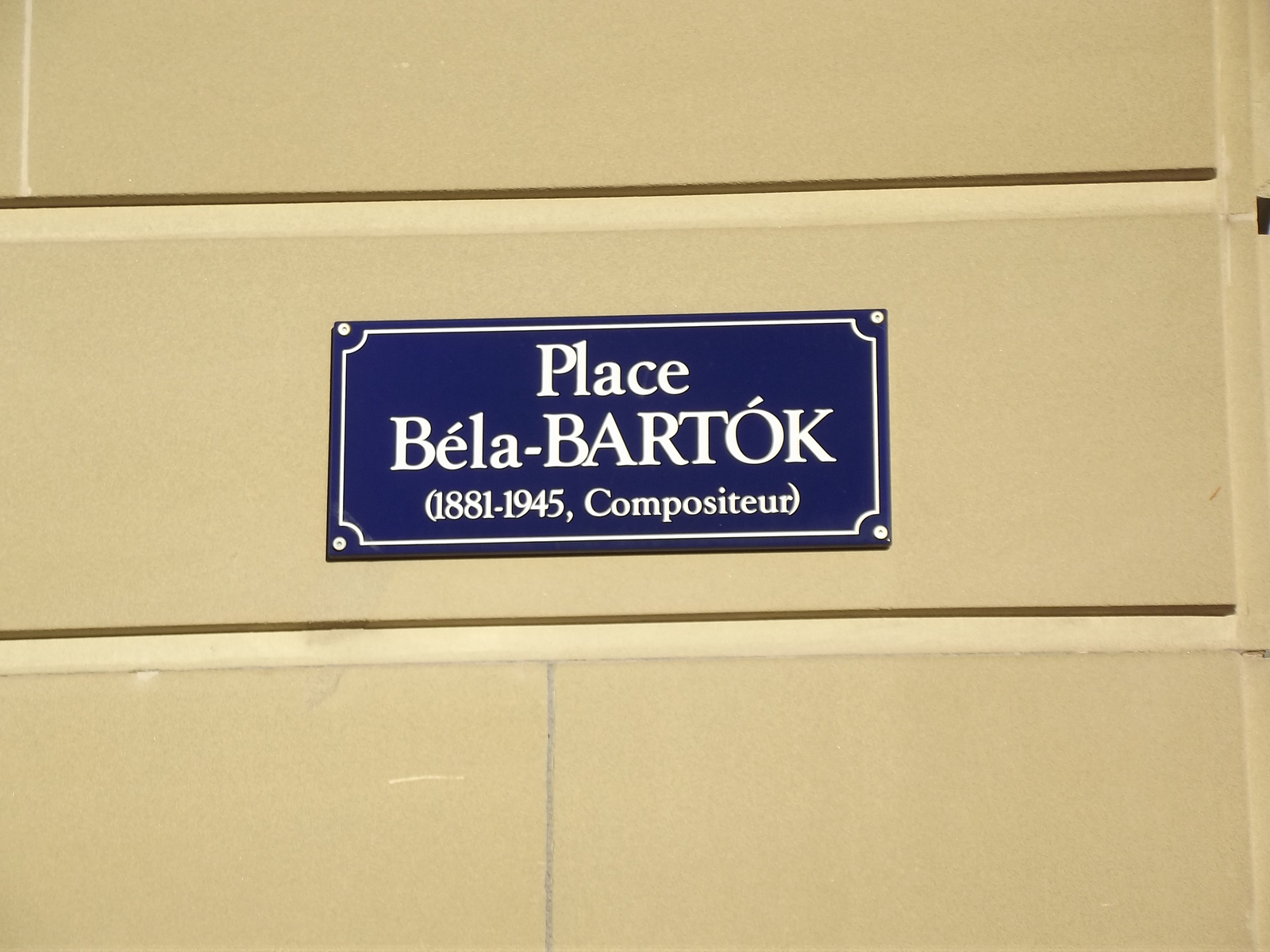 Place Béla Bartók