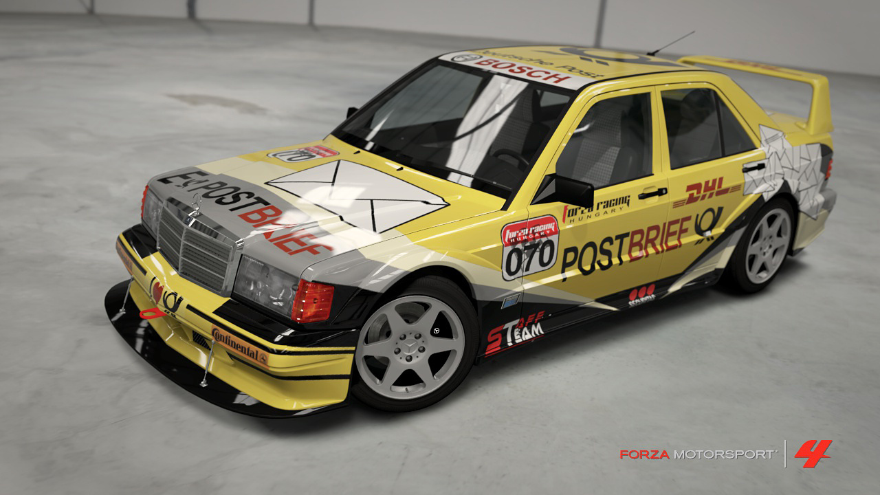 80s Mercedes190E DeutschePost 02