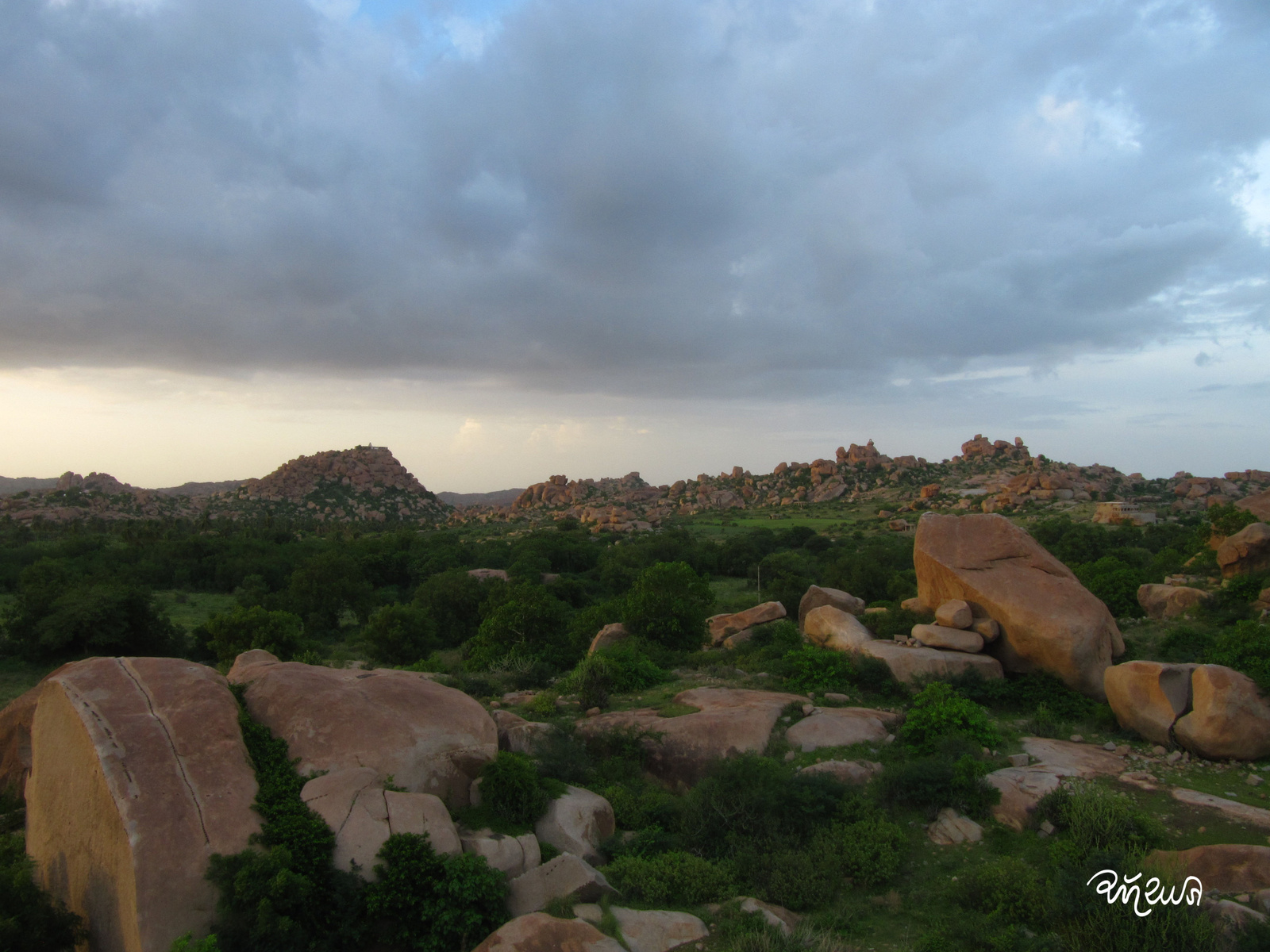 Köves táj Vidzsajanagara körül, Hampi (Karnátaka)