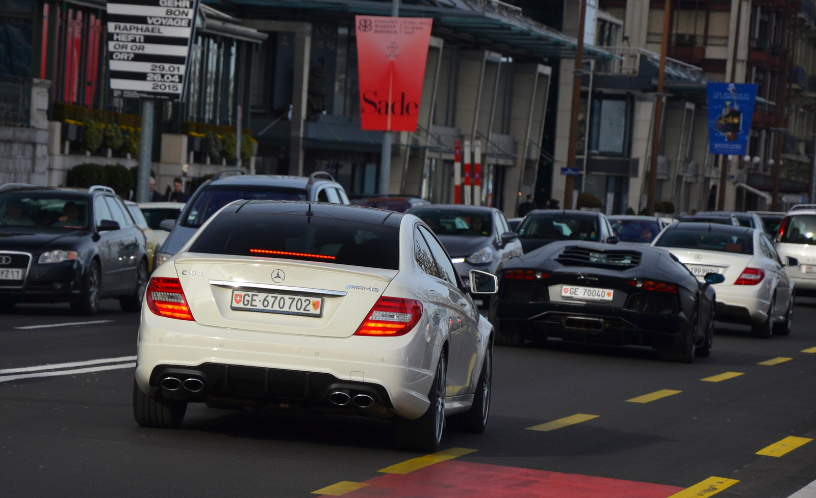 C 63 AMG Coupé - Aventador LP700-4