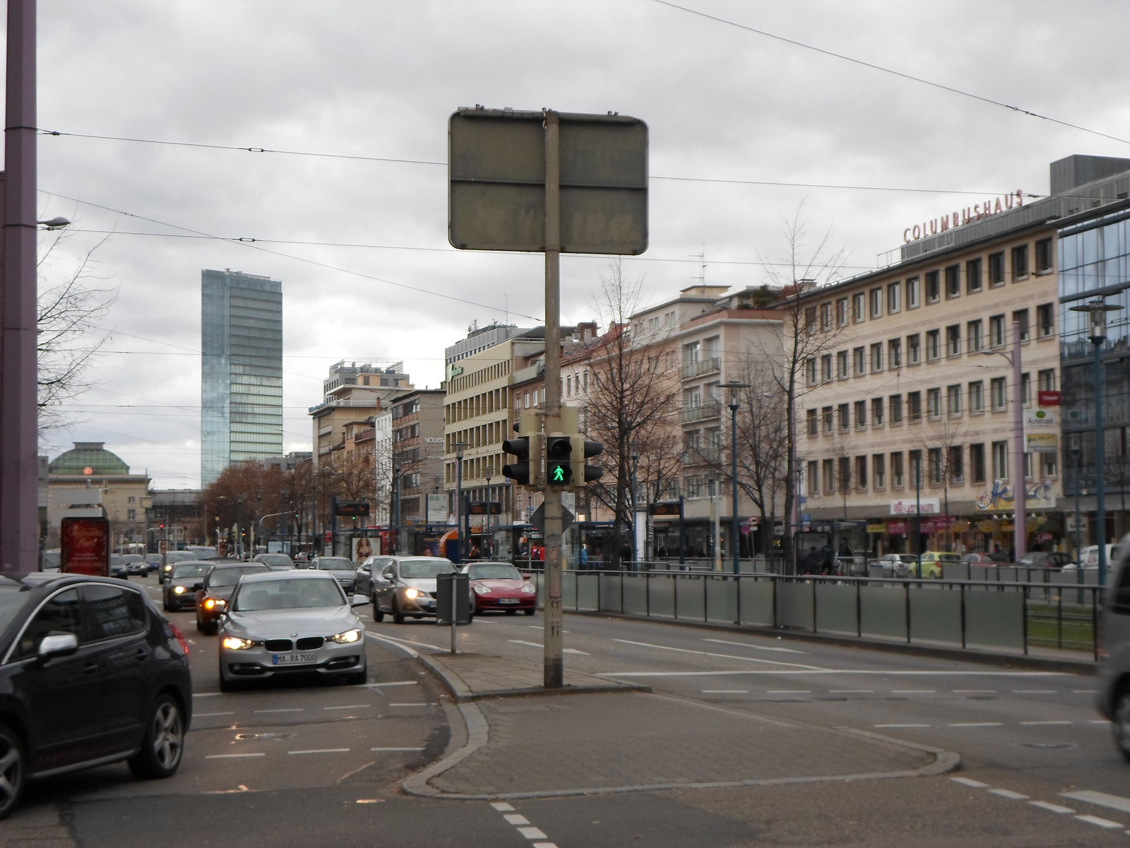 Mannheim - A belváros körüli körút részlete