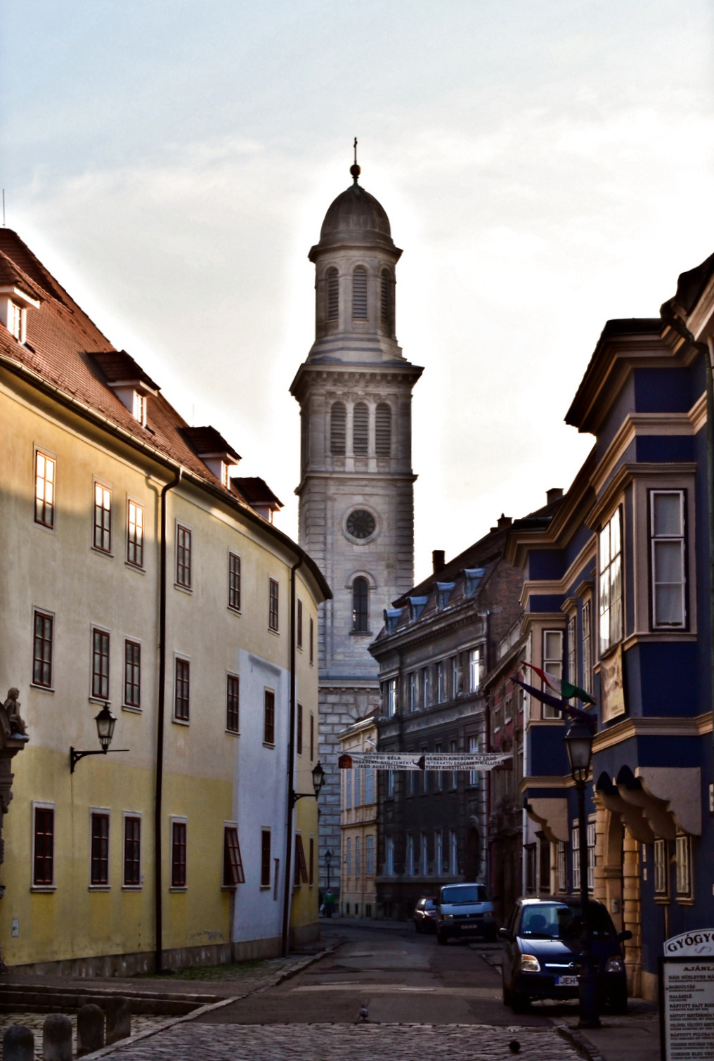 Soproni utca és az Evangélikus Egyházközség