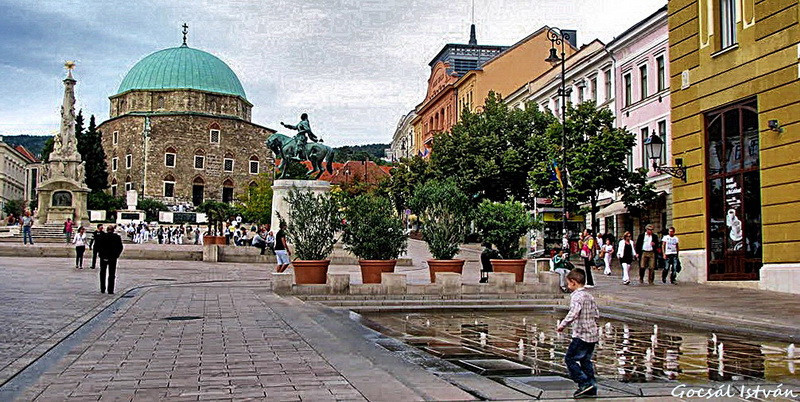 Pécs, Széchenyi tér átméretezve