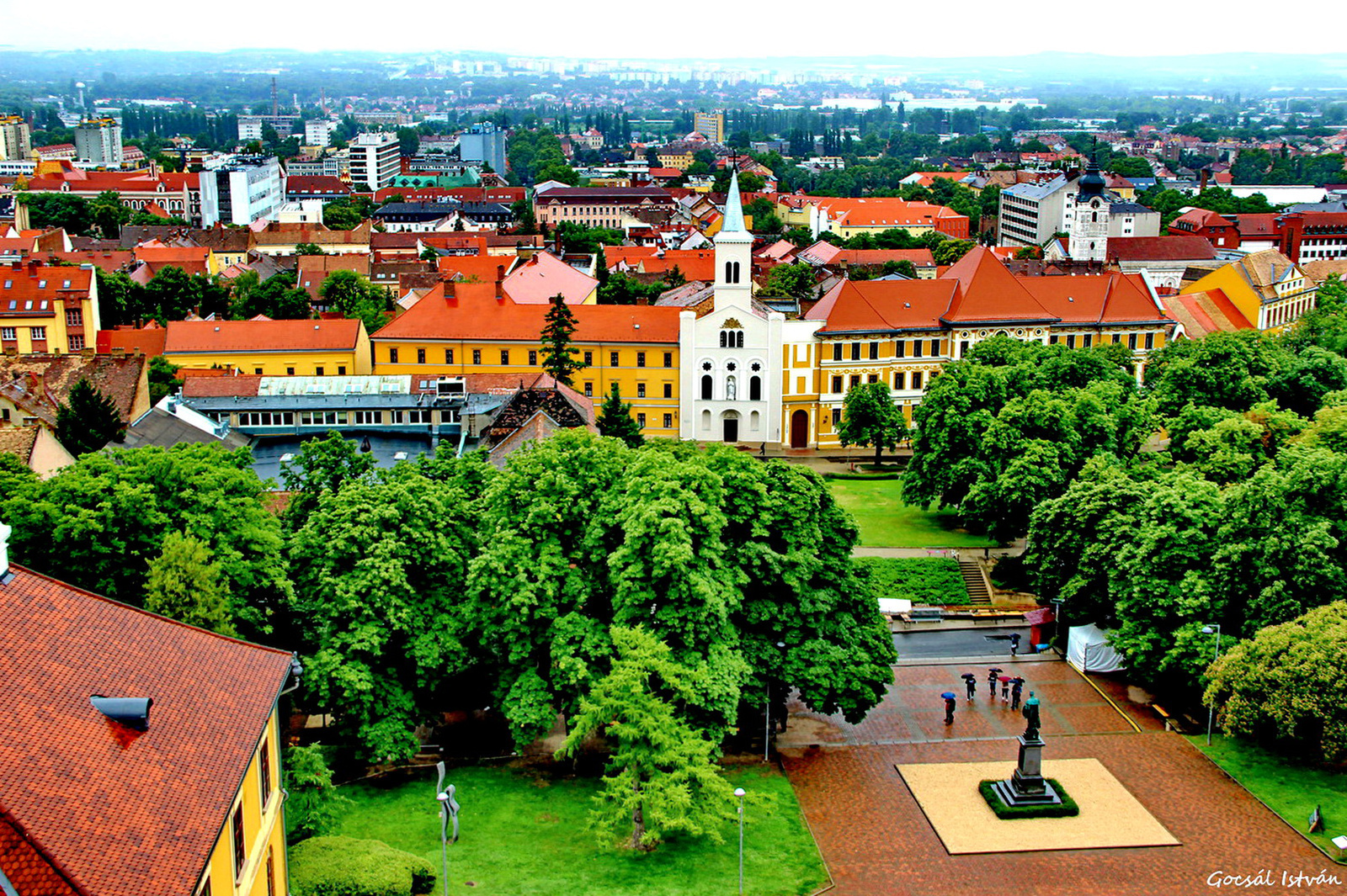 Pécs - a Székesegyház egyik tornyából