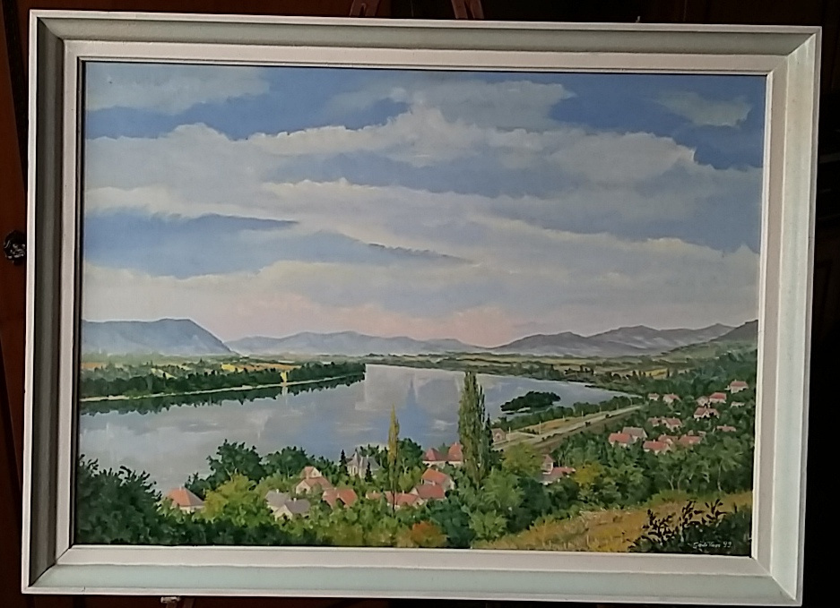 Zebegény. Olaj-farost. 50x70.