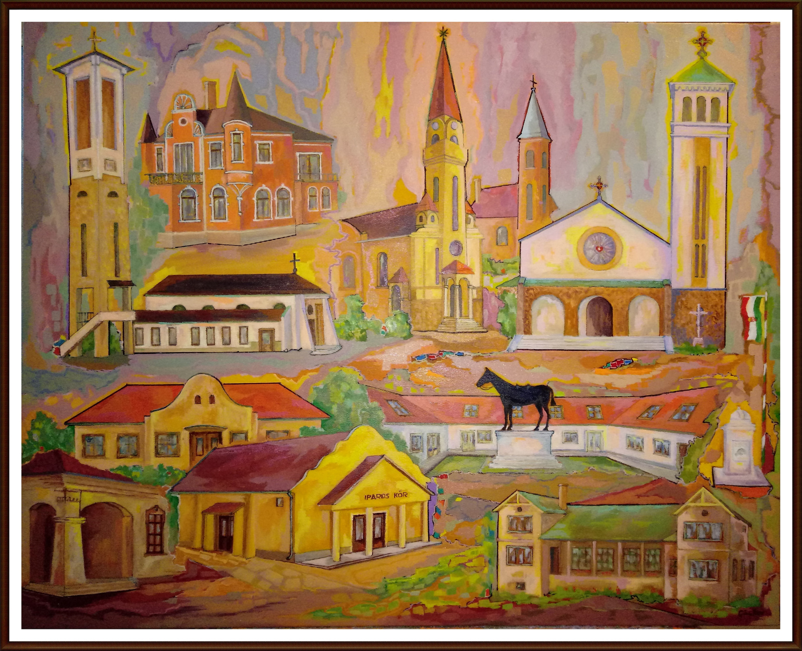 Göd. 80x100, olaj-vászon