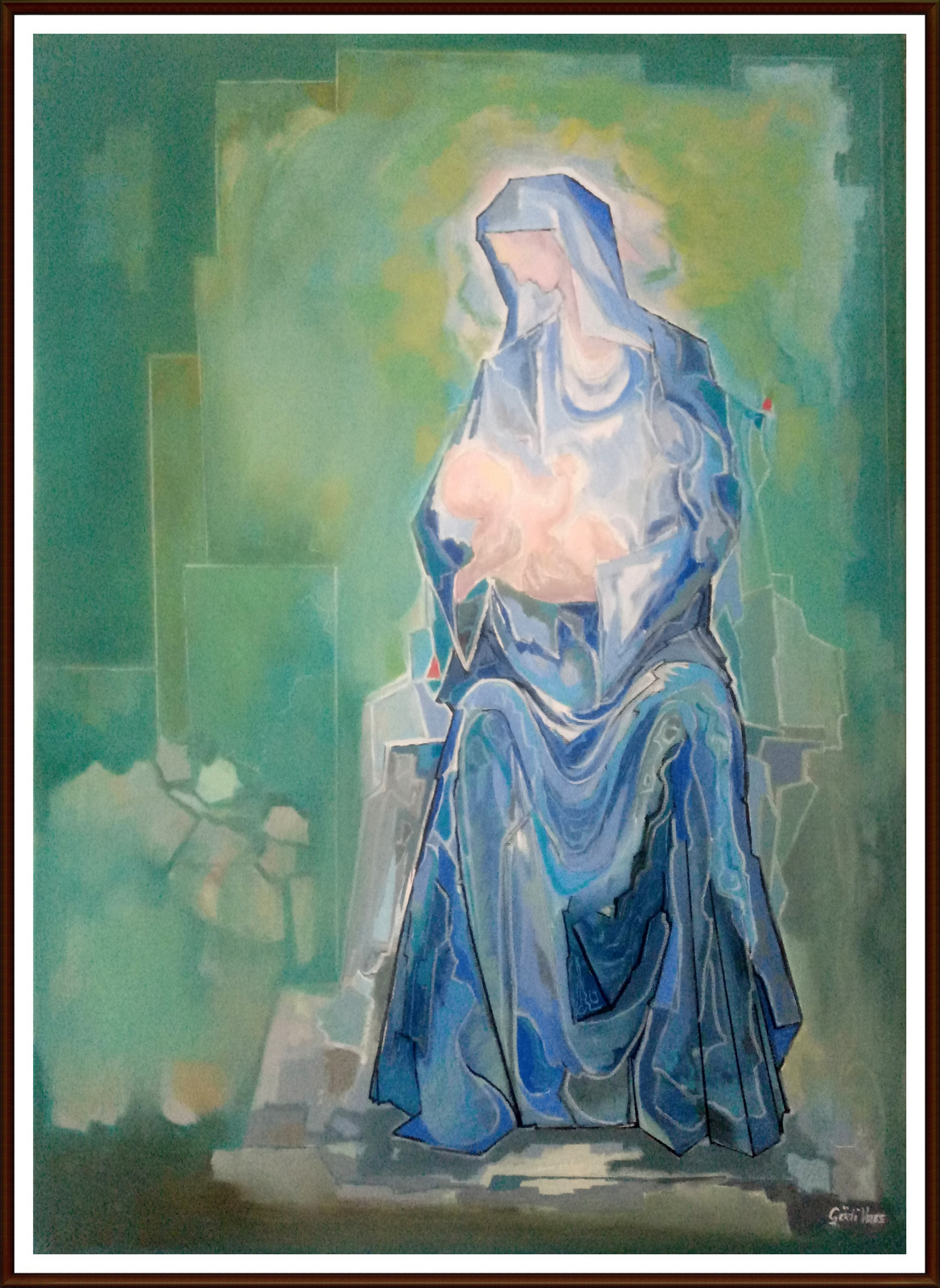 Madonna a gyermekkel. 70x50. olaj-vászon